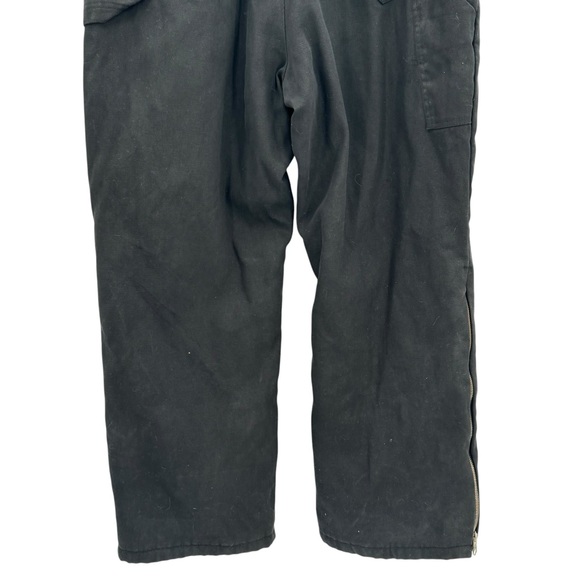 Vintage Walls Blizzard Pruf Coveralls Black Workwear Jumpsuit Cord Collar | XL - Picture 9 of 13